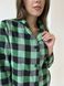 Домашня жіноча піжама COSY у клітинку зелено/чорна (сорочка+штани) 11382210 фото 6 Kolgotochka
