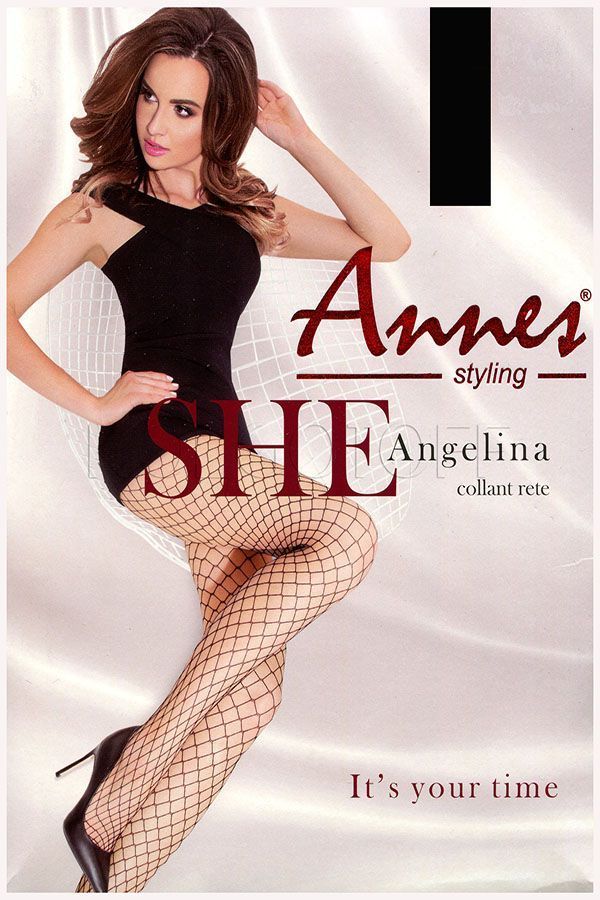 Колготки в грубу сітку Annes Angelina 9199 фото Колготочка
