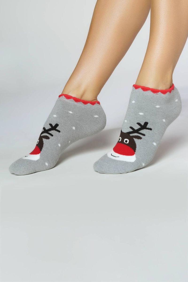 Шкарпетки жіночі Italian Fashion K77 RENIFER махра, 39/41, меланж