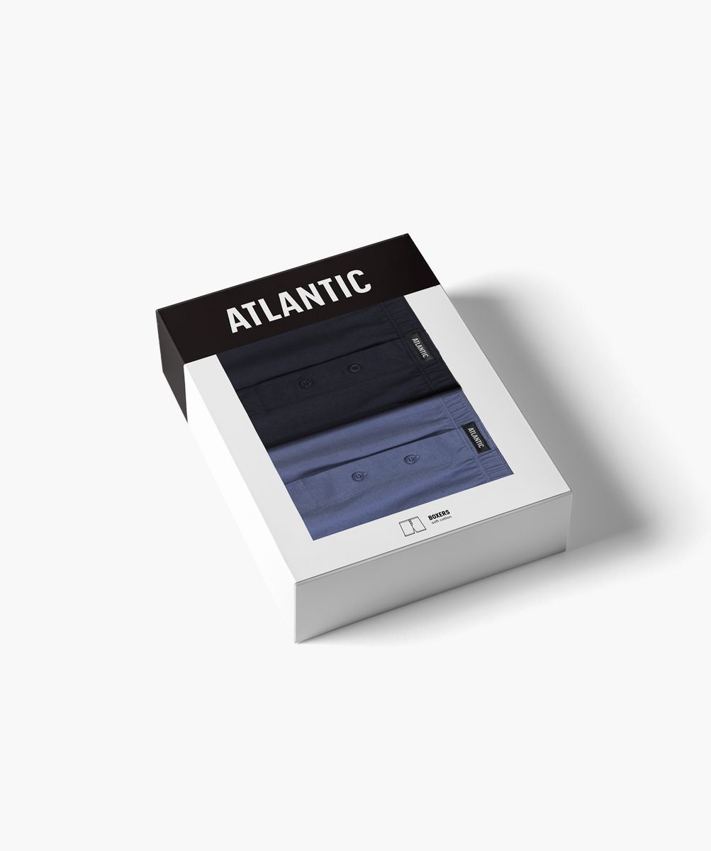 Трусы мужские свободного кроя 2 штуки Atlantic 2MBX-054 19842 фото Колготочка