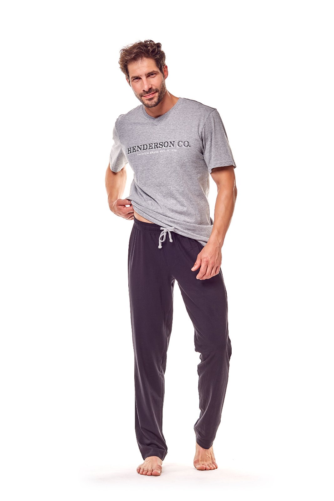 Мужская пижама с футболкой и брюками Henderson 36214 Gale 11758 фото Колготочка