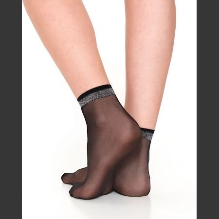Шкарпетки Annes 20 den Mono Lurex, універсальний, nero