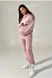 Спортивный костюм для беременных 2229(8) 1642, S, Пудрово-рожевий