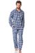 Мужская пижама с фланели в клетку Key MNS 426 B23 17879 фото 1 Kolgotochka