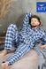 Мужская пижама с фланели в клетку Key MNS 426 B23 17879 фото 4 Kolgotochka
