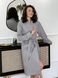 Женский Подарочный набор COSY Халат-кимоно длинный с полотенцем Серый в коробке 11355799 фото 3 Kolgotochka