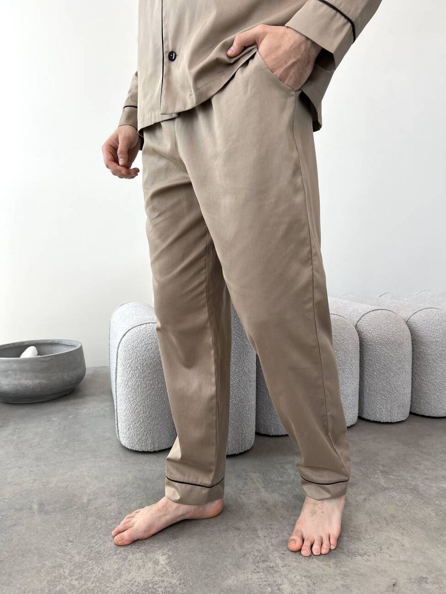 Піжама чоловіча COSY з cатину (штани+сорочка) 10907523 фото Колготочка