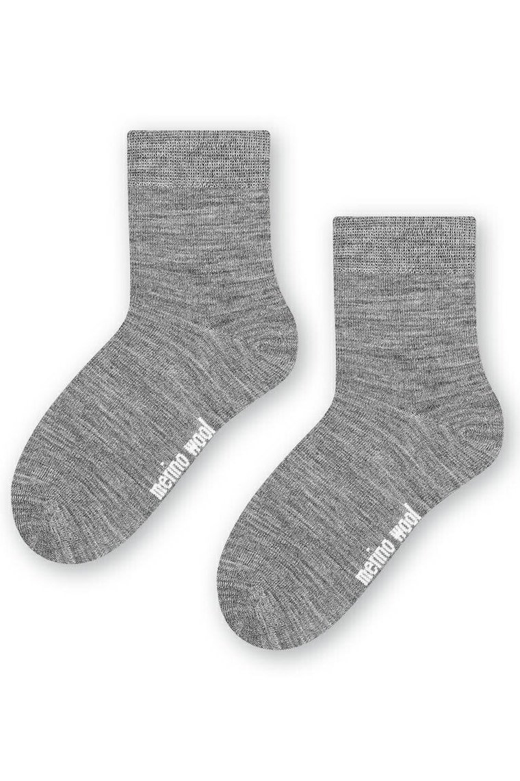 Шкарпетки з вовни мериноса Steven 130/012, 29-31, сірий