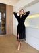Велюровий жіночий халат COSY з французьким мереживом чорний 11824474 фото 1 Kolgotochka