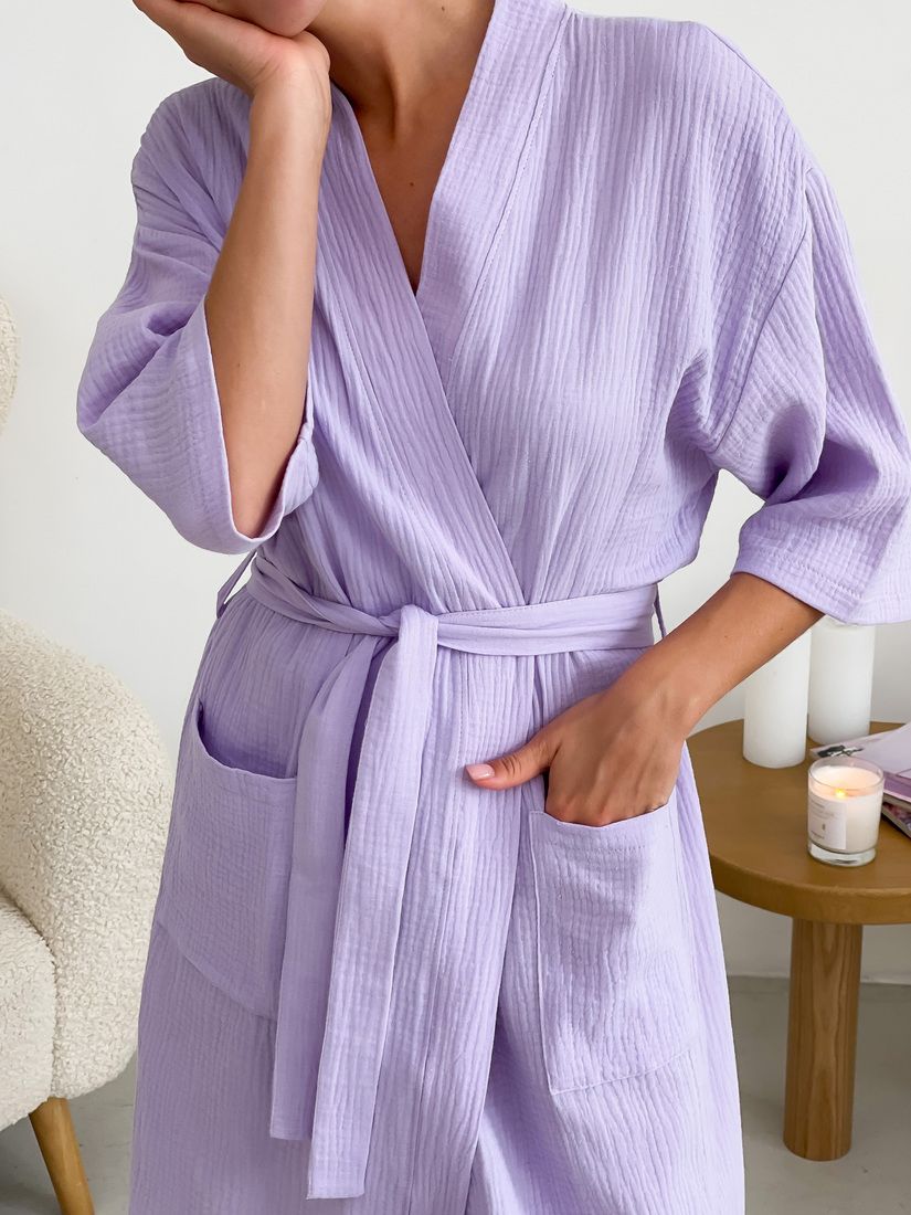 Муслиновый комплект халат+пижама COSY в подарочной упаковке 10741814 фото Колготочка