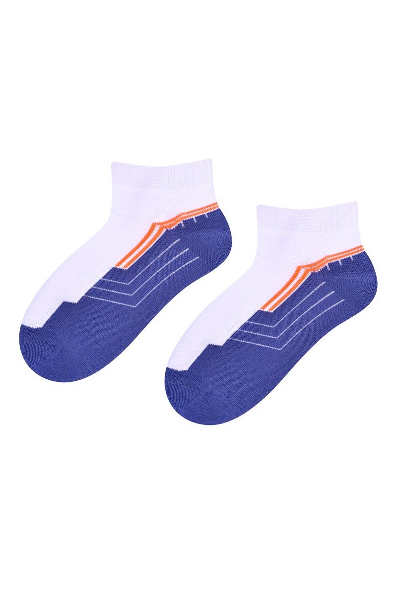 Шкарпетки дитячі Steven 004, 32-34, білий/джинс