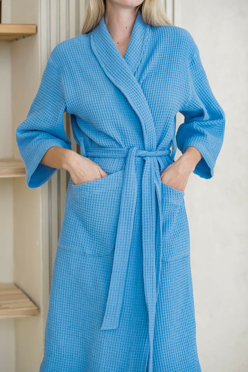 Жіночий Вафельний халат шаль 9356350 фото Колготочка