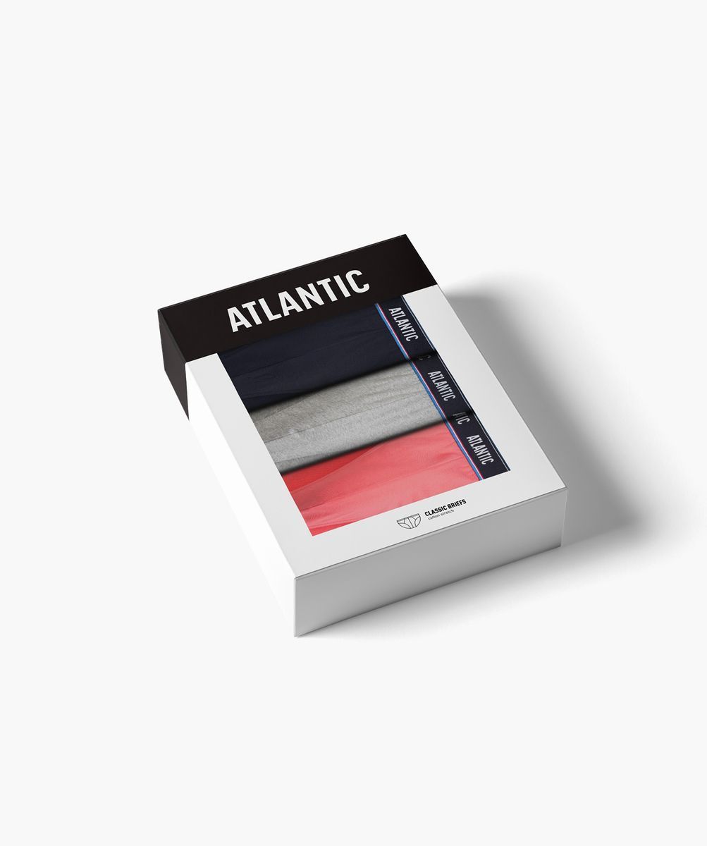 Трусы слипы мужские 3 штуки Atlantic 3MP-200 19306 фото Колготочка