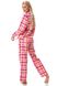 Фланелевая теплая женская пижама в клетку Key LNS 437 B23 17882 фото 2 Kolgotochka