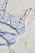 Комплект білизни з срібними ланцюжками Estesso Blue (бра, трусики, пояс, підвязки) 17662 фото 4 Kolgotochka
