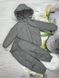 Осінньо-весняний костюм непромокаючий однотонний, 80-86, сірий