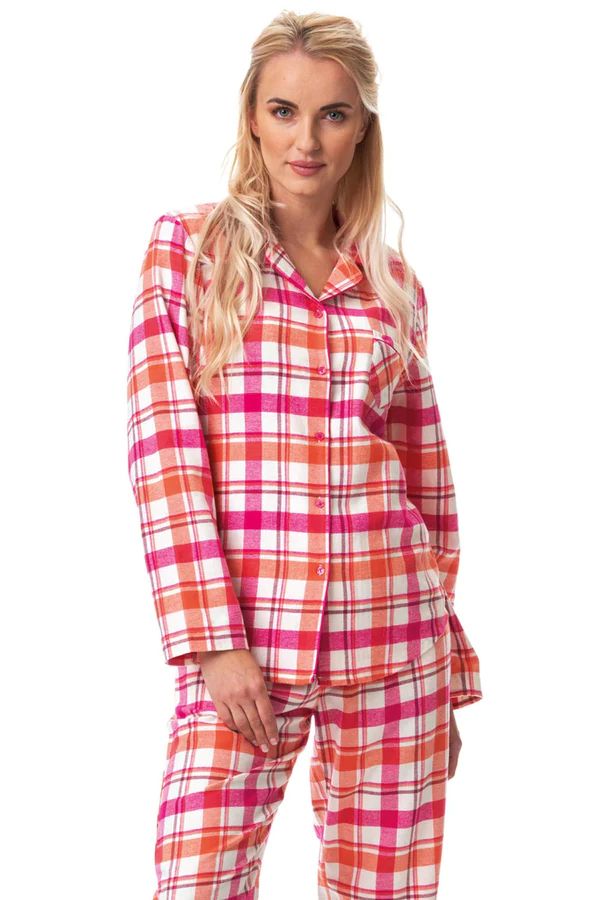 Фланелевая теплая женская пижама в клетку Key LNS 437 B23 17882 фото Колготочка