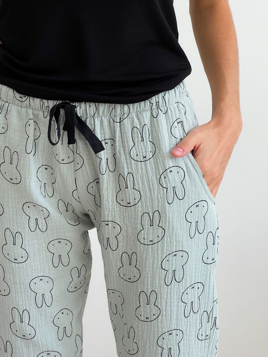 Женский Пижамный комплект COSY (штаны зайчики+майка) 10002850 фото Колготочка
