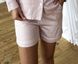 Піжамні жіночі шорти COSY з сатину Pearl пильна пудра 10910274 фото 2 Kolgotochka