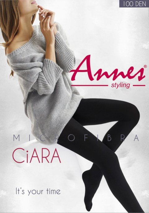 Колготки Annes 100 den Ciara # 5, 5 (XL), nero