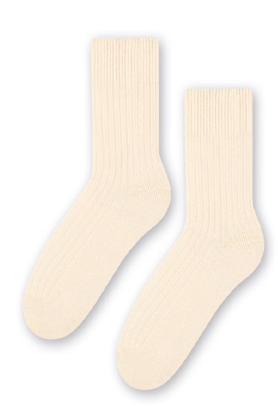 Шерстяные носки Steven 093 /022, 38-40, ecru