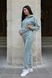 Спортивний костюм для вагітних 2227(28) 1639, S, сірий