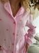 Жіноча Муслінова піжама COSY Серця рожеві на рожевому штани+сорочка 11833467 фото 4 Kolgotochka