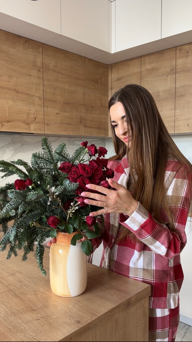 Домашня жіноча піжама COSY у клітинку червоно/біла (сорочка+штани) 571198s2 фото Колготочка