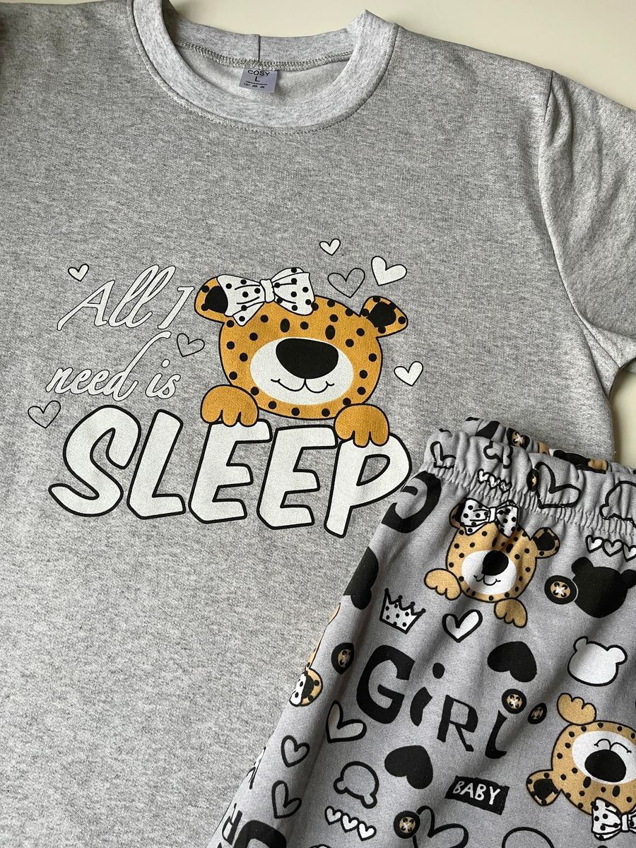 Жіноча піжама тепла COSY з начісом "Baby Leo" 4011862s2 фото Колготочка
