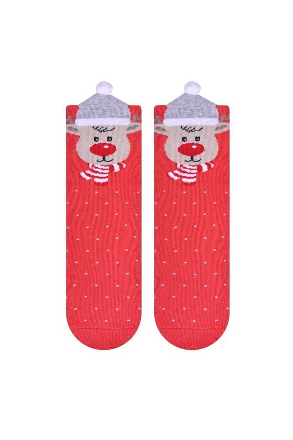 Новорічні шкарпетки Steven 096 /019, 32-34, червоний