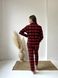 Женская пижама домашний костюм в клетку COSY брюки+рубашка красно/черная 10648019 фото 2 Kolgotochka