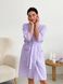 Муслиновый женский подарочный комплект COSY халат+рубашка лаванда в упаковке 11379267 фото 1 Kolgotochka