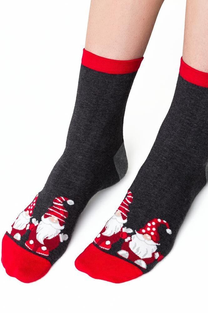 Шкарпетки жіночі новорічні Steven 136 /053 17422 фото Колготочка