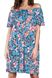 Ночная рубашка свободного кроя из вискозы с принтом цветов Italian Fashion OPUNCJA 12837 фото 2 Kolgotochka