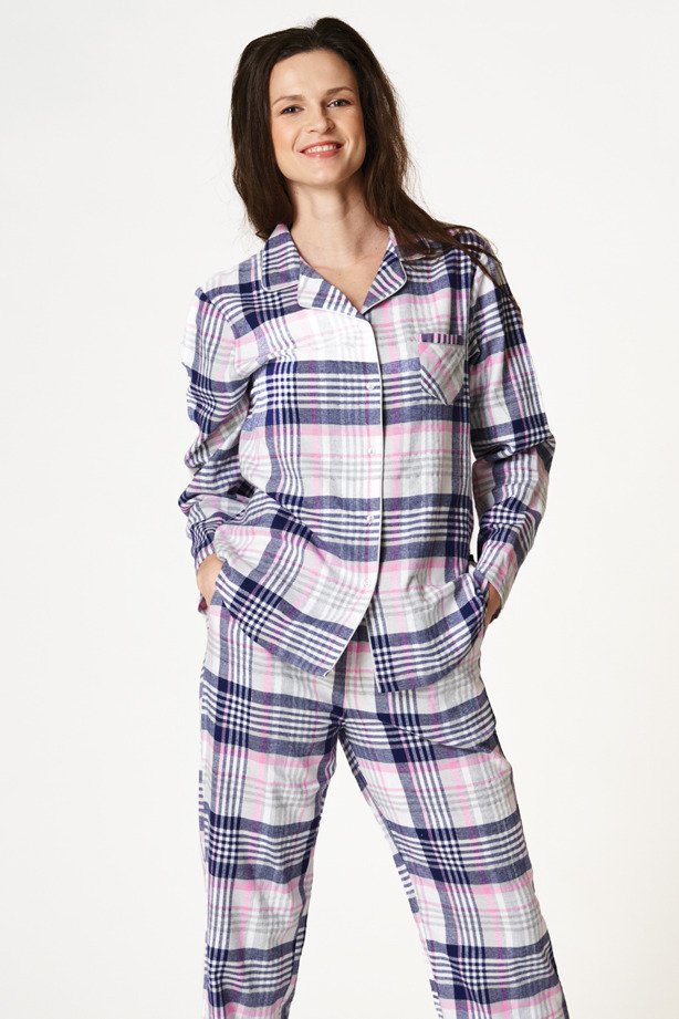 Фланелевая теплая женская пижама Key LNS 445 17277 фото Колготочка