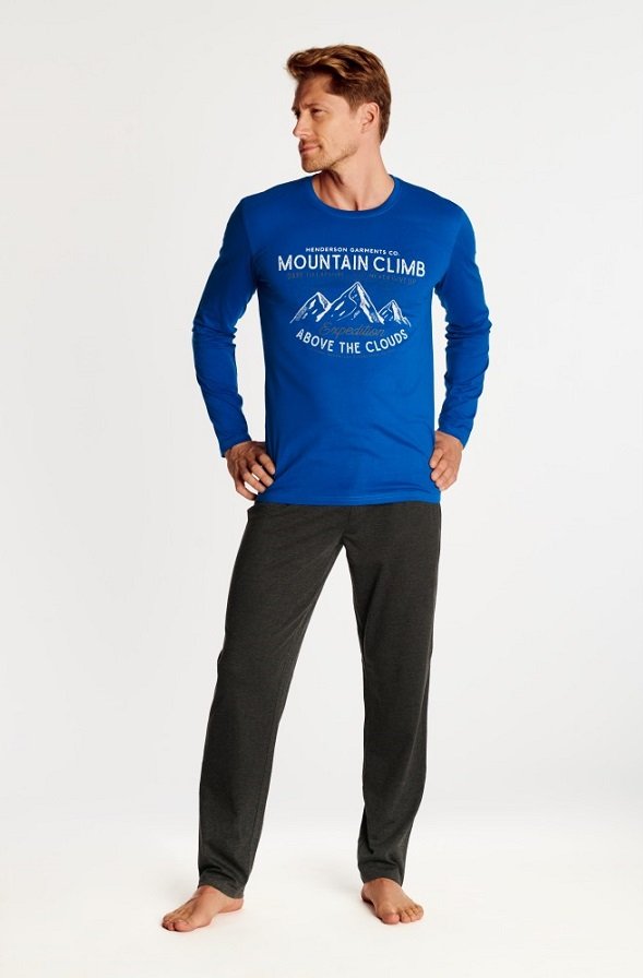 Мужской домашний комплект со свободными брюками Henderson 38374, XL, темно-синій