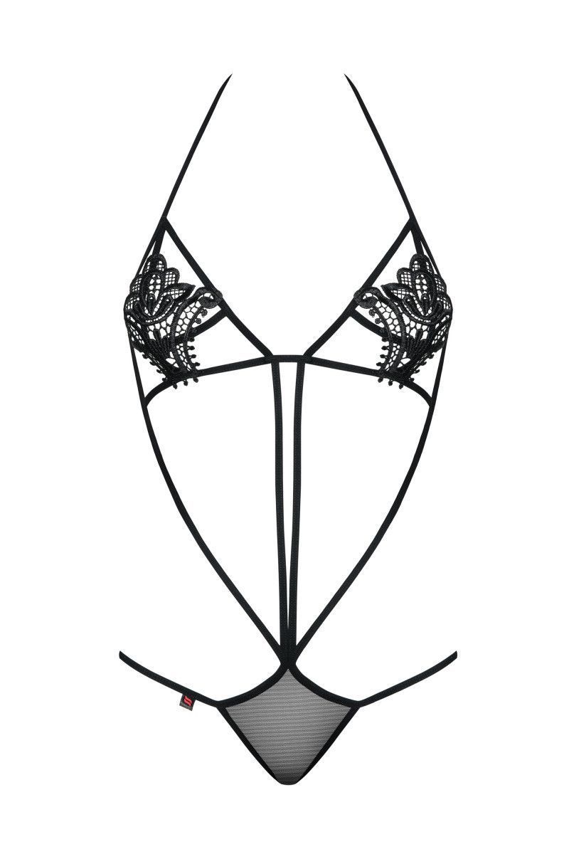 Боді еротичне Obsessive Luiza teddy 17542 фото Колготочка