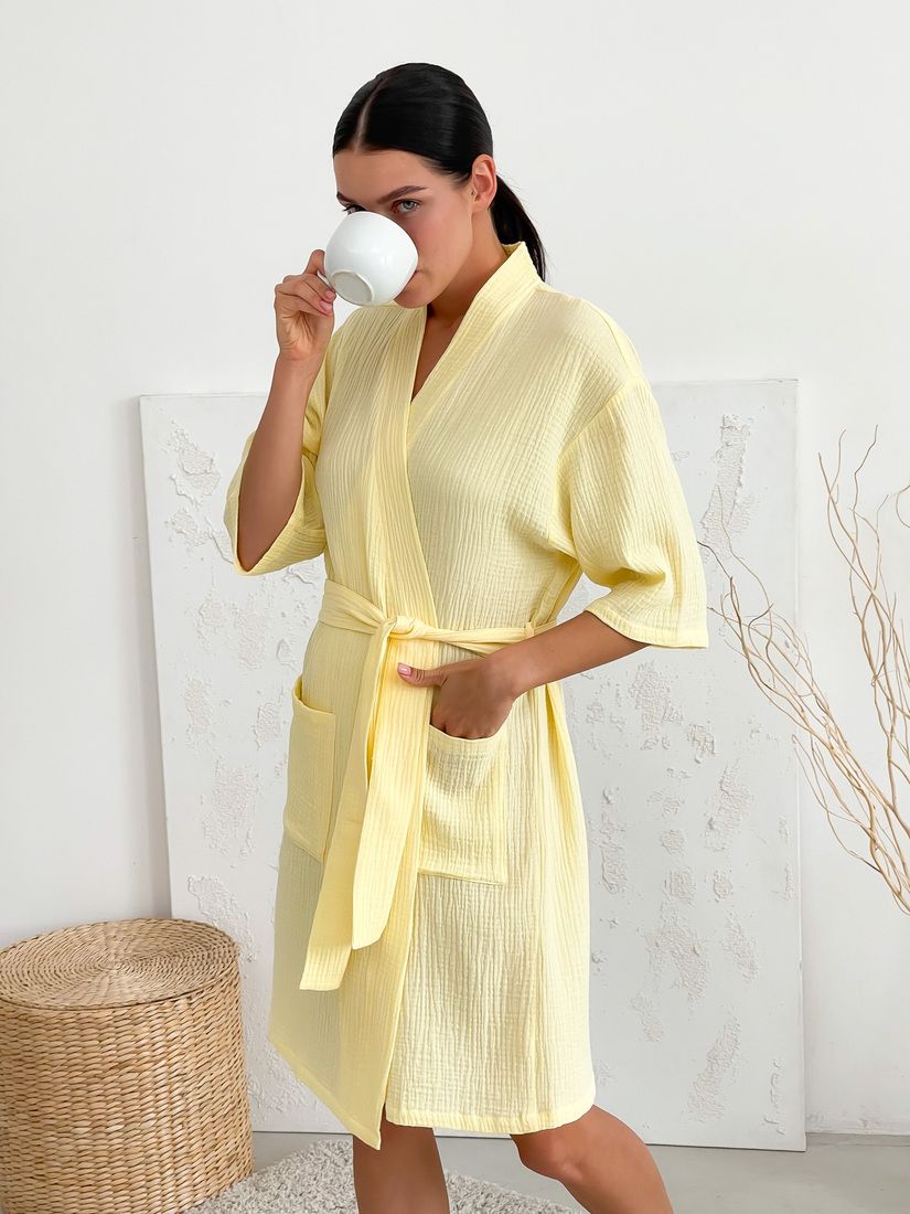 Жіночий Мусліновий комплект халат+піжама COSY 10955254 фото Колготочка