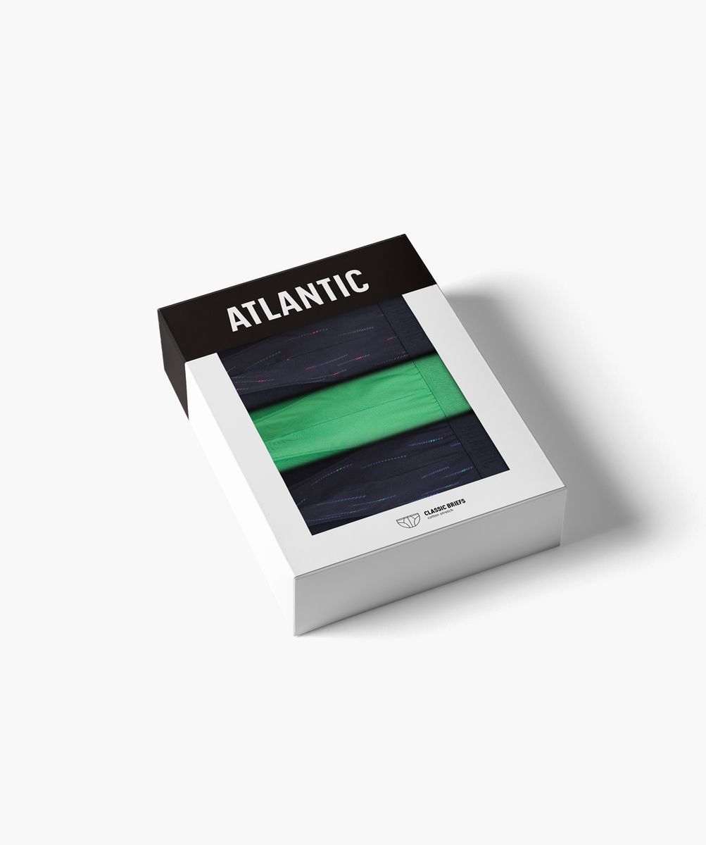 Слипы мужские трусы 3 штуки Atlantic 3MP-193/02 19047 фото Колготочка