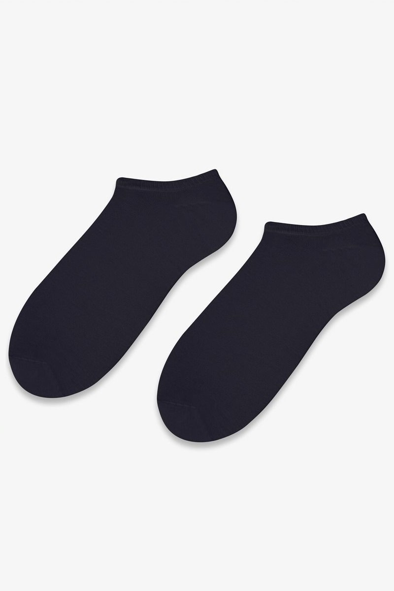 Шкарпетки однотонні Steven invisible 002 чоловічі, 42-44, чорний