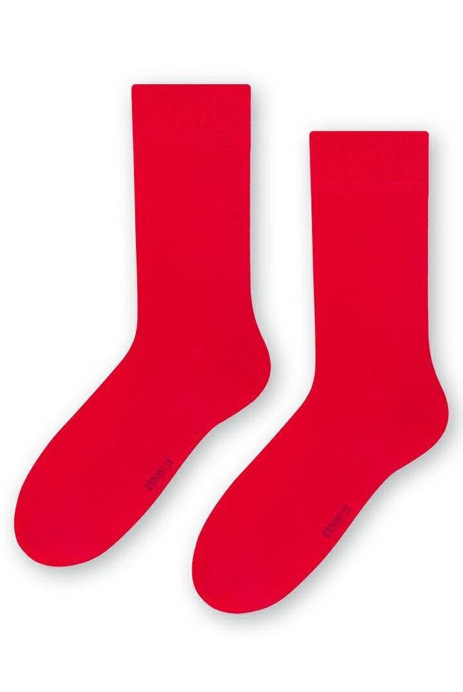 Шкарпетки з делікатною гумкою червоні Steven 056 /090 18098 фото Колготочка