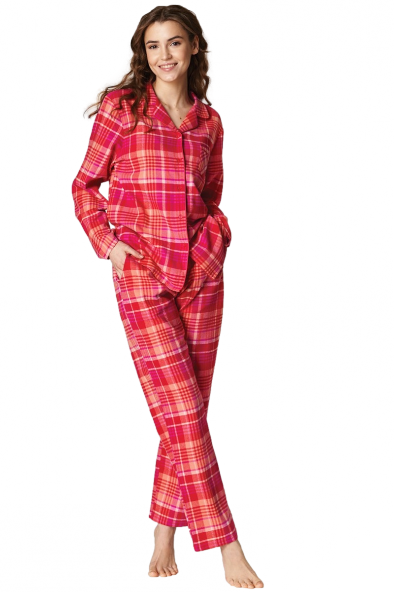 Фланелева жіноча піжама Key LNS 433 17390 фото Колготочка