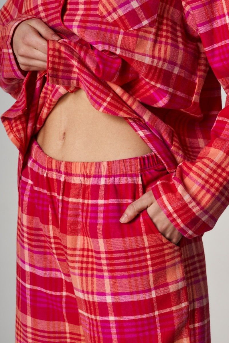 Фланелева жіноча піжама Key LNS 433 17390 фото Колготочка