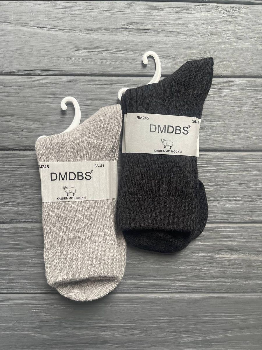 Шкарпетки жіночі кашемірові в рубчик DMDBS BM245 19519 фото Колготочка