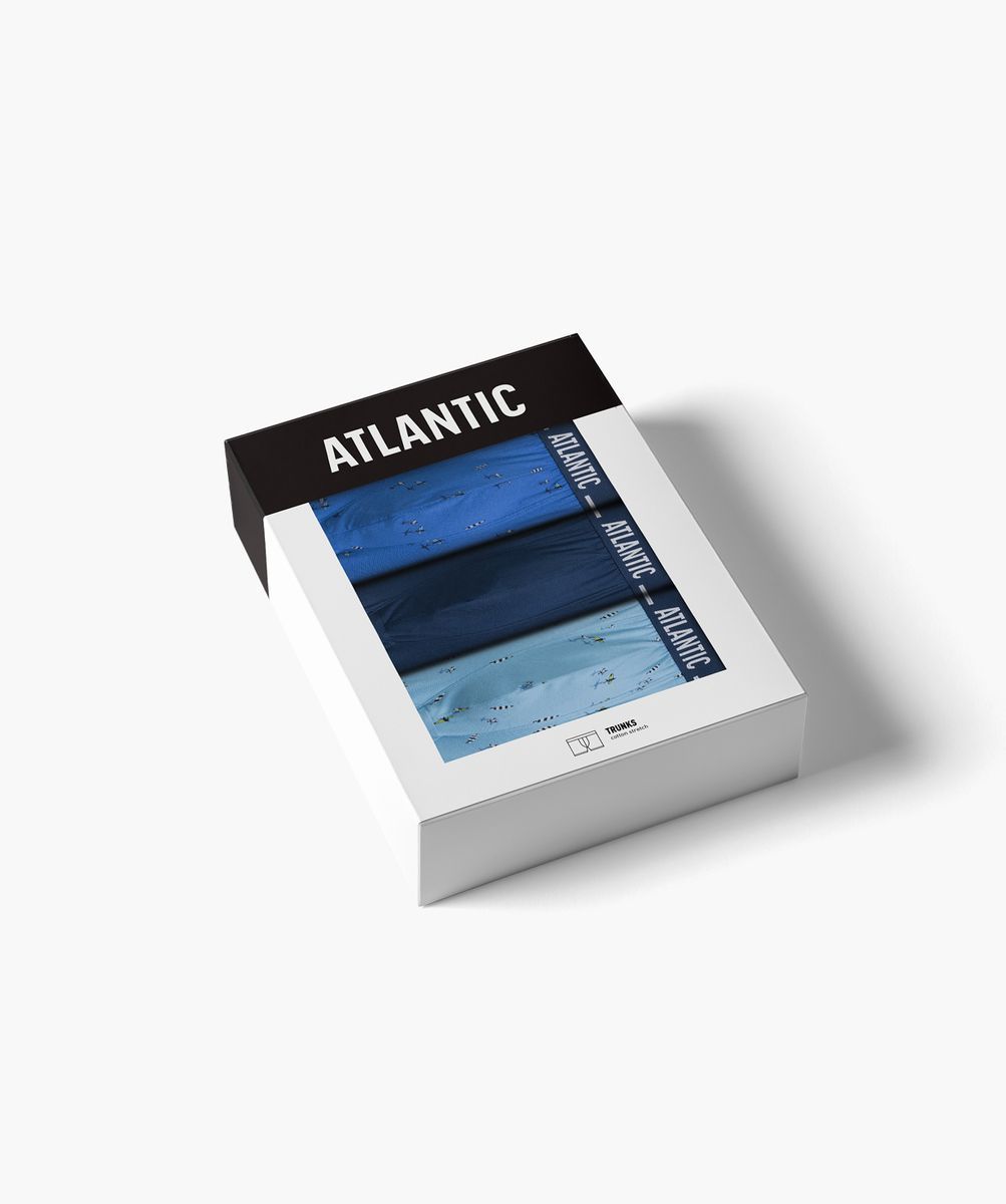 Чоловічі боксерки 3 штуки Atlantic 3MH-213 19528 фото Колготочка