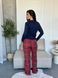 Жіночі штани COSY Navera, клітина червоно-синя 5132999 фото 2 Kolgotochka
