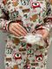 Домашня жіноча піжама COSY з начісом Різдво сіра 11653045 фото 4 Kolgotochka