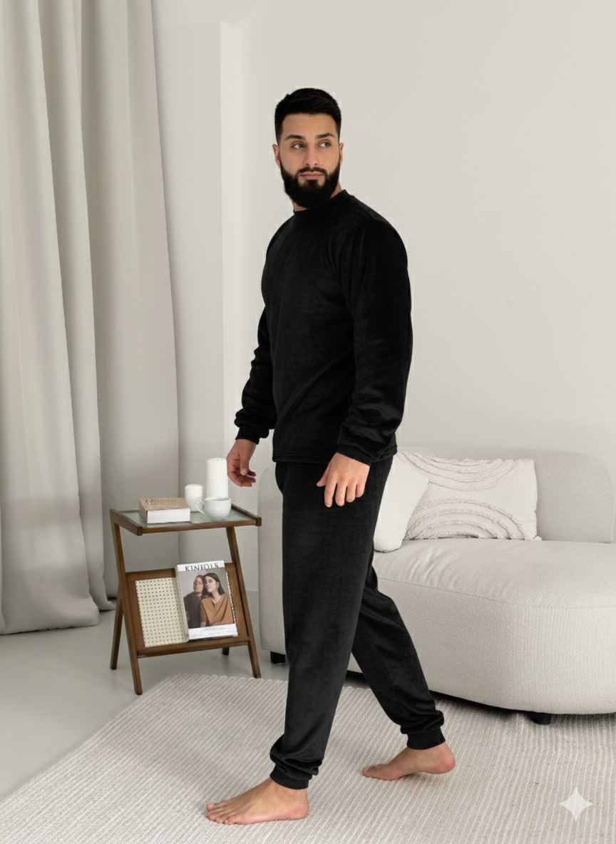 Піжама чоловіча COSY "Теплик", чорна 4849361s2 фото Колготочка