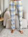 Пижамные брюки женские COSY клетка желто/серый 10004360 фото 1 Kolgotochka