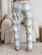 Пижамные брюки женские COSY клетка желто/серый 10004360 фото 3 Kolgotochka